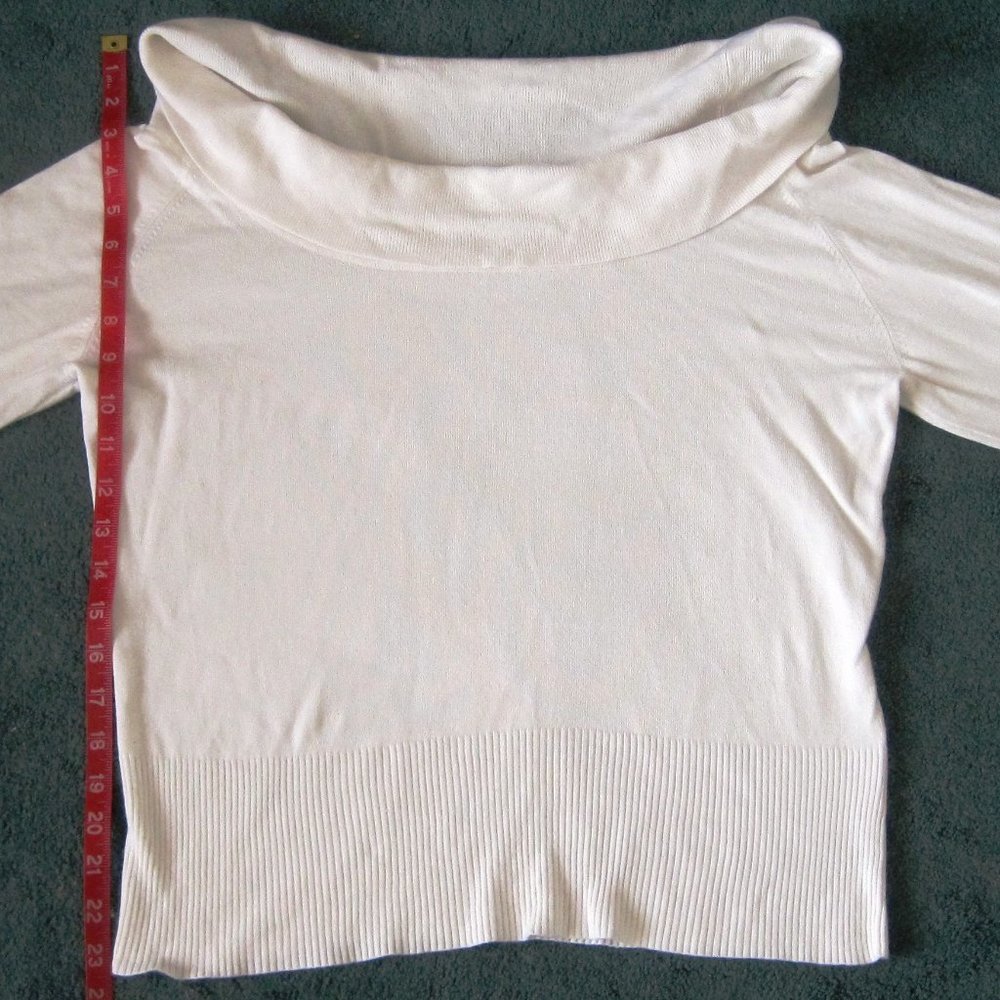 Vintage Wide-Neck White Top